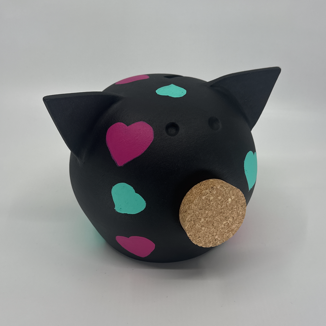 Joy of Hearts | Handmade Ceramic Piggy Bank-4