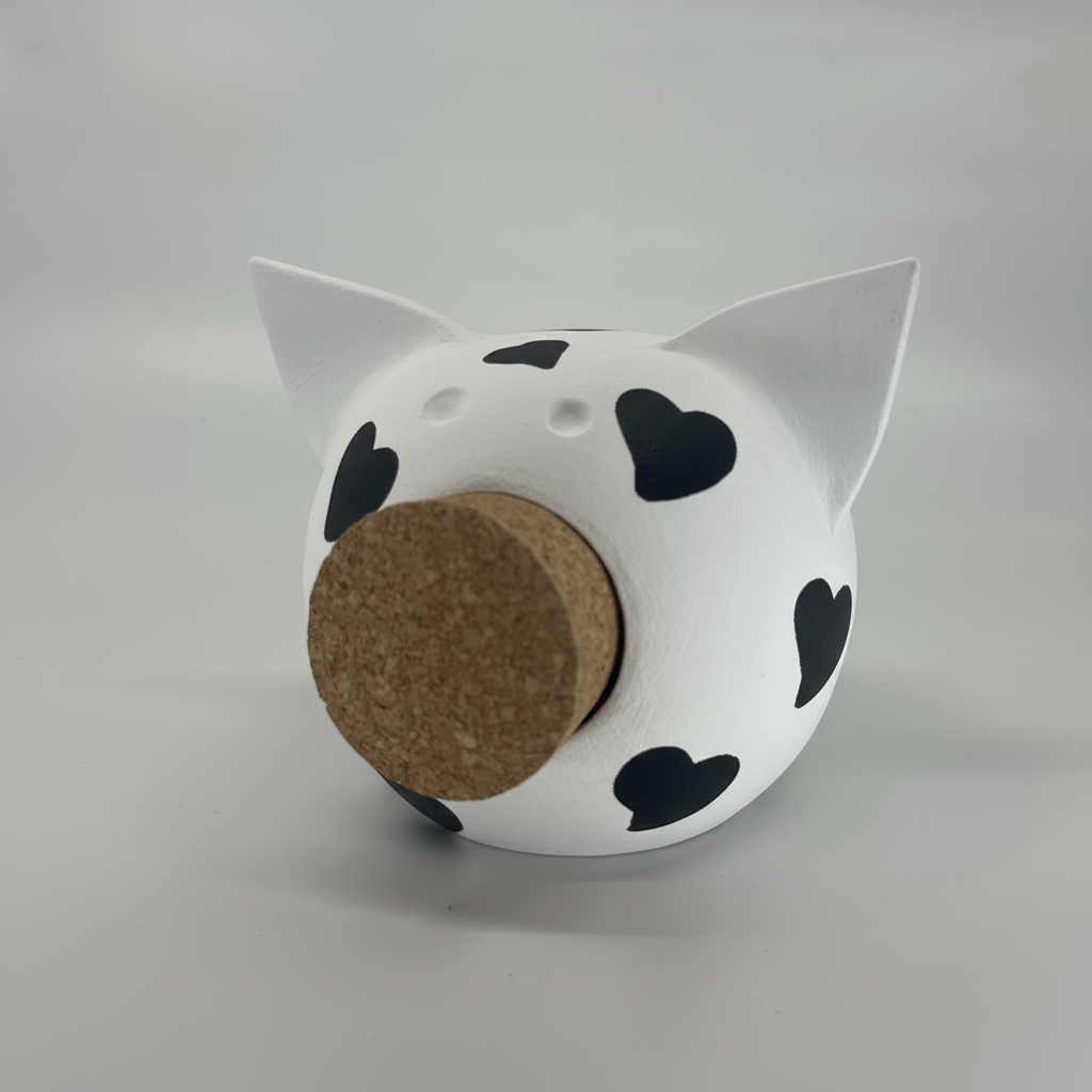 Queen of Hearts | Handmade Ceramic Piggy Bank-2