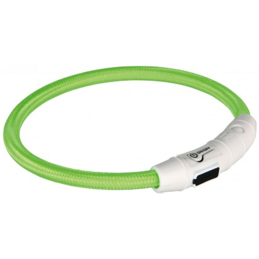 LED Collar for Pets Trixie Flash USB Green-11