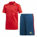 Children’s Tracksuit Adidas Originals Blue Football Red-0