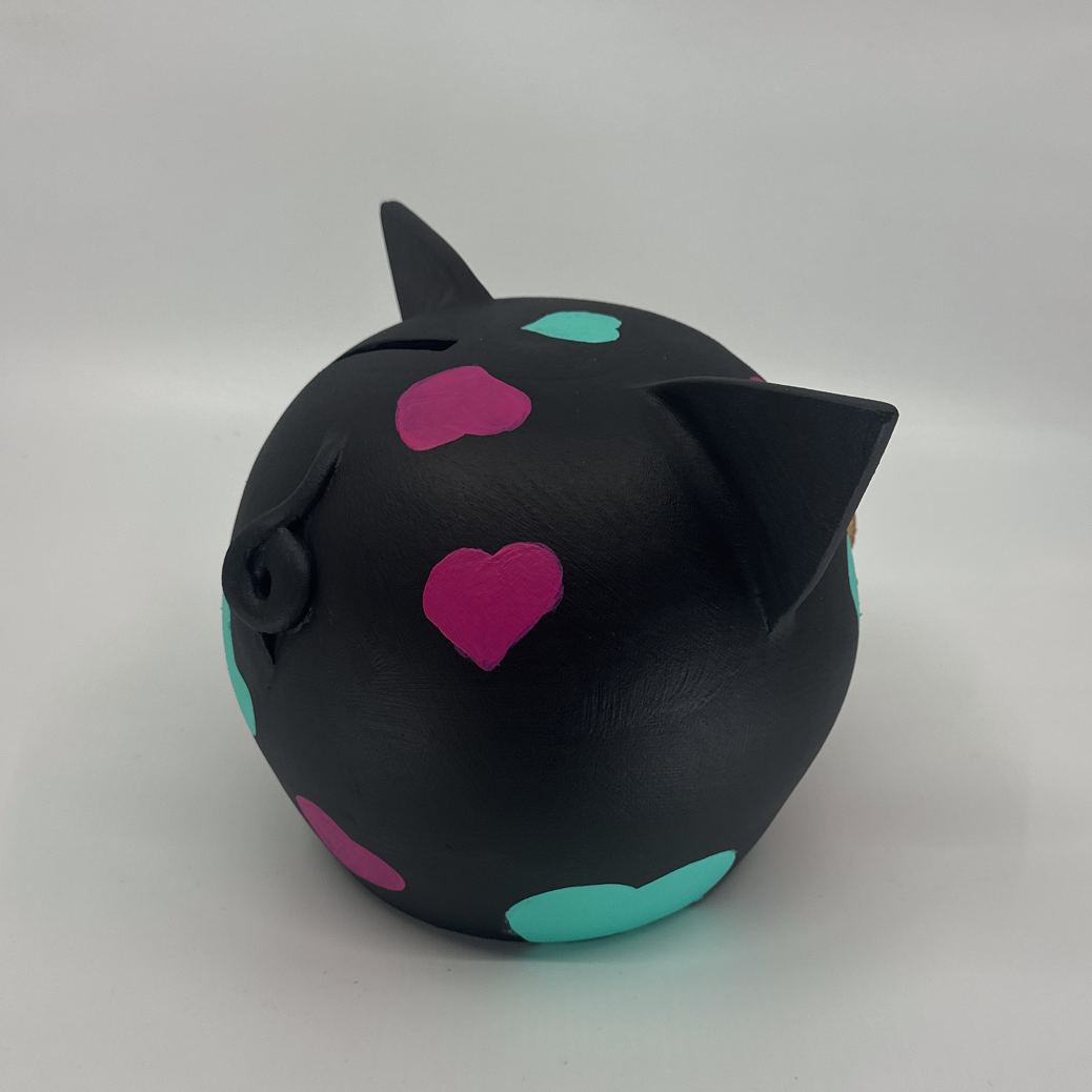 Joy of Hearts | Handmade Ceramic Piggy Bank-3