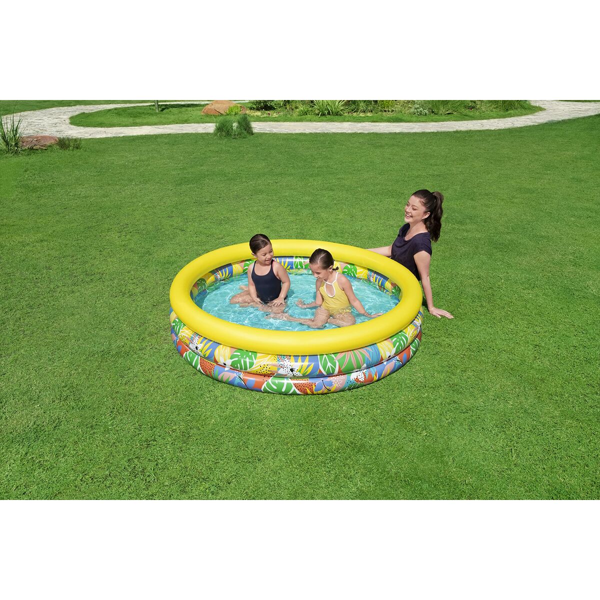 Inflatable Paddling Pool for Children Bestway 168 x 38 cm-9