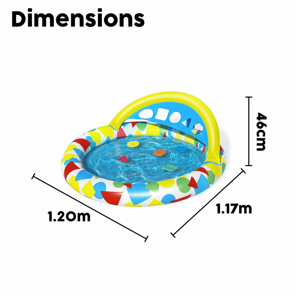 Inflatable Paddling Pool for Children Bestway 120 x 117 x 46 cm 45 L-5