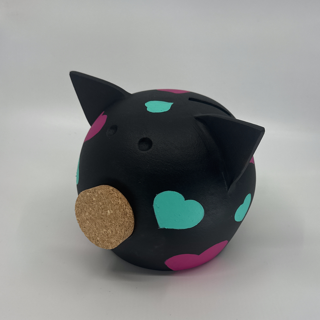 Joy of Hearts | Handmade Ceramic Piggy Bank-1