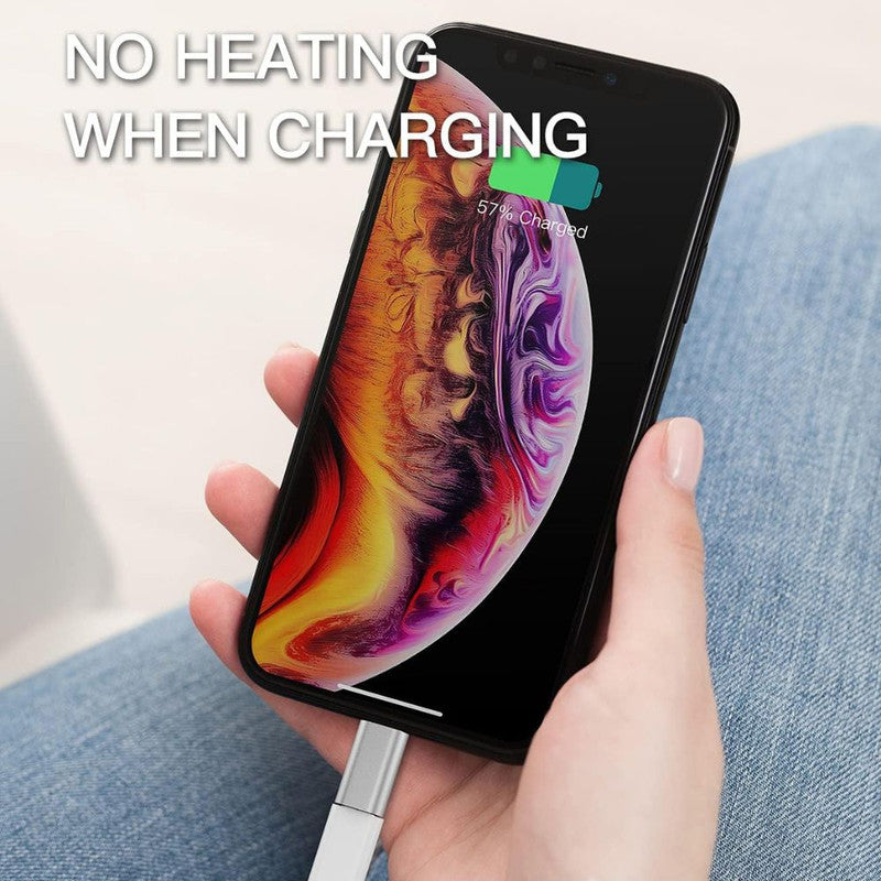 Adaptor Fast Charging, Type-C / Lightning, Redare Muzica si Transfer date, 5A, Argintiu