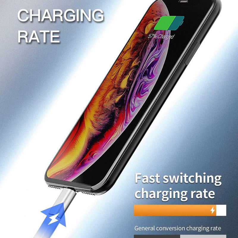 Adaptor Fast Charging, Type-C / Lightning, Redare Muzica si Transfer date, 5A, Argintiu
