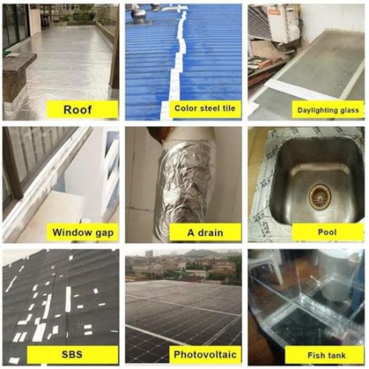 Banda Autoadeziva Mercaton, din Aluminiu pentru Etansare si Izolare, Impermeabila, 50 mm x 5.1 m, 150 microni