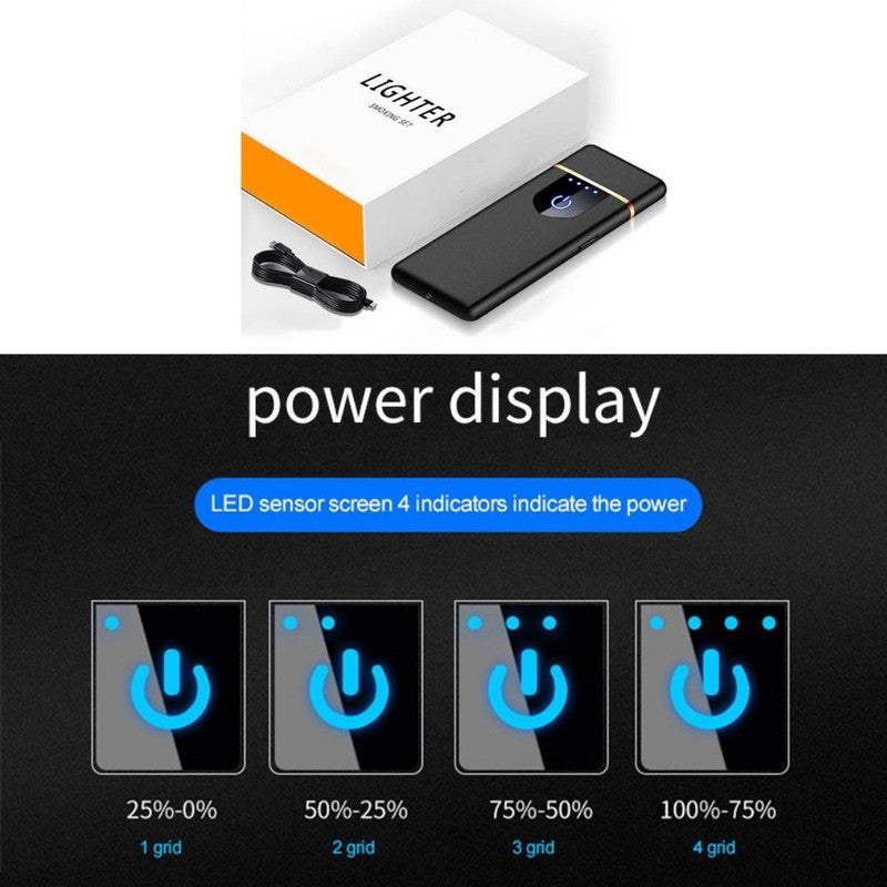 Bricheta Electrica Antivant in Cutie, Incarcare USB, Senzor Digital,, Indicator LED si Suport din Silicon Cauciucat, Antiderapant si Lipicios, 78.5×28.5×9.5 mm, Negru