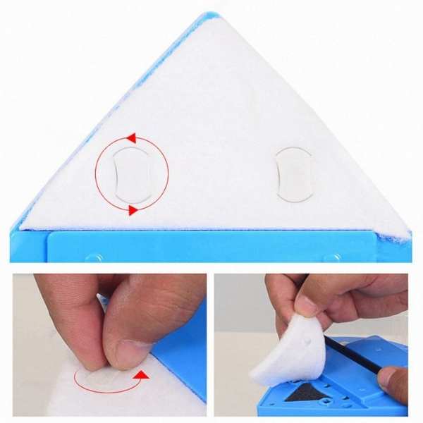 Burete Mercaton pentru Spalator Geamuri Dublu cu Magnet cu Grosime intre 5 si 15 mm, Alb