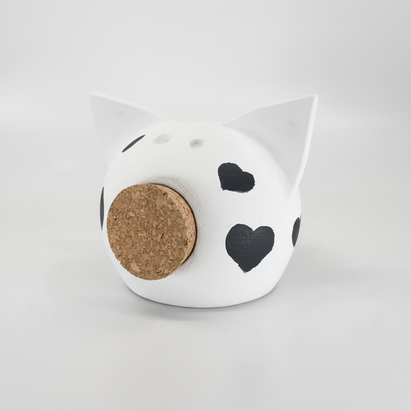 Queen of Hearts | Handmade Ceramic Piggy Bank-4