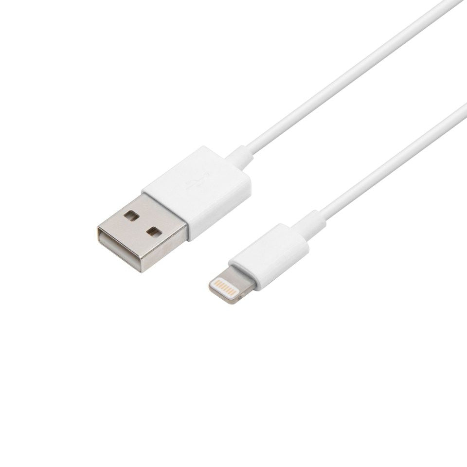 Cablu de date Premium Type-C / Lighting, compatibil cu dispozitivele Iphone si Macbook-uri, Fast Charging, 1m, 2A, Viteza 10 Gbps, Alb