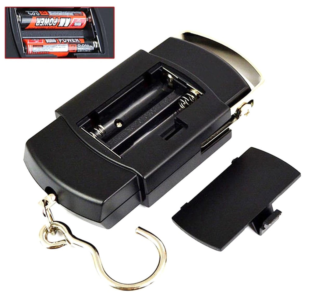 Cantar Electronic cu Carlig de Buzunar, Greutate maxima 50 Kg, Functie HOLD, Negru