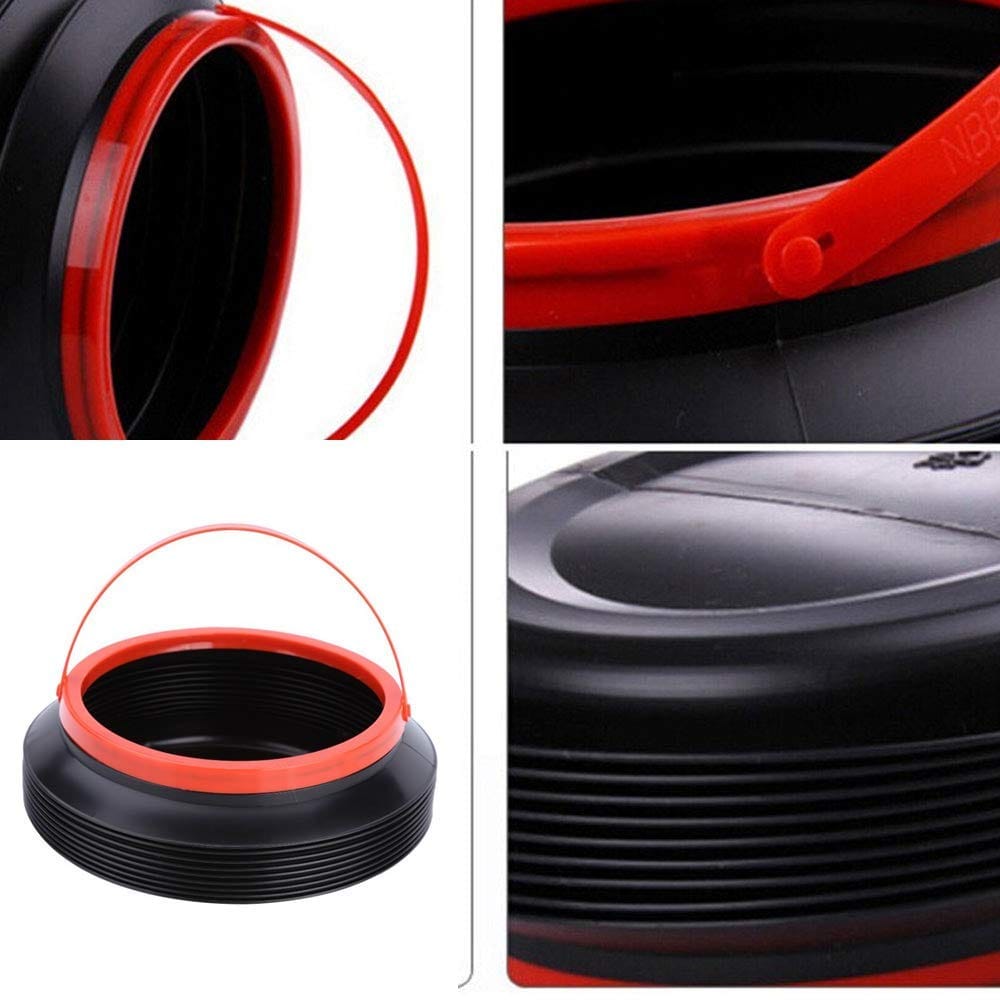 Cos de Gunoi Pliabil pentru Autoturisme, Plastic, 4L, 24 x 18 cm, Negru