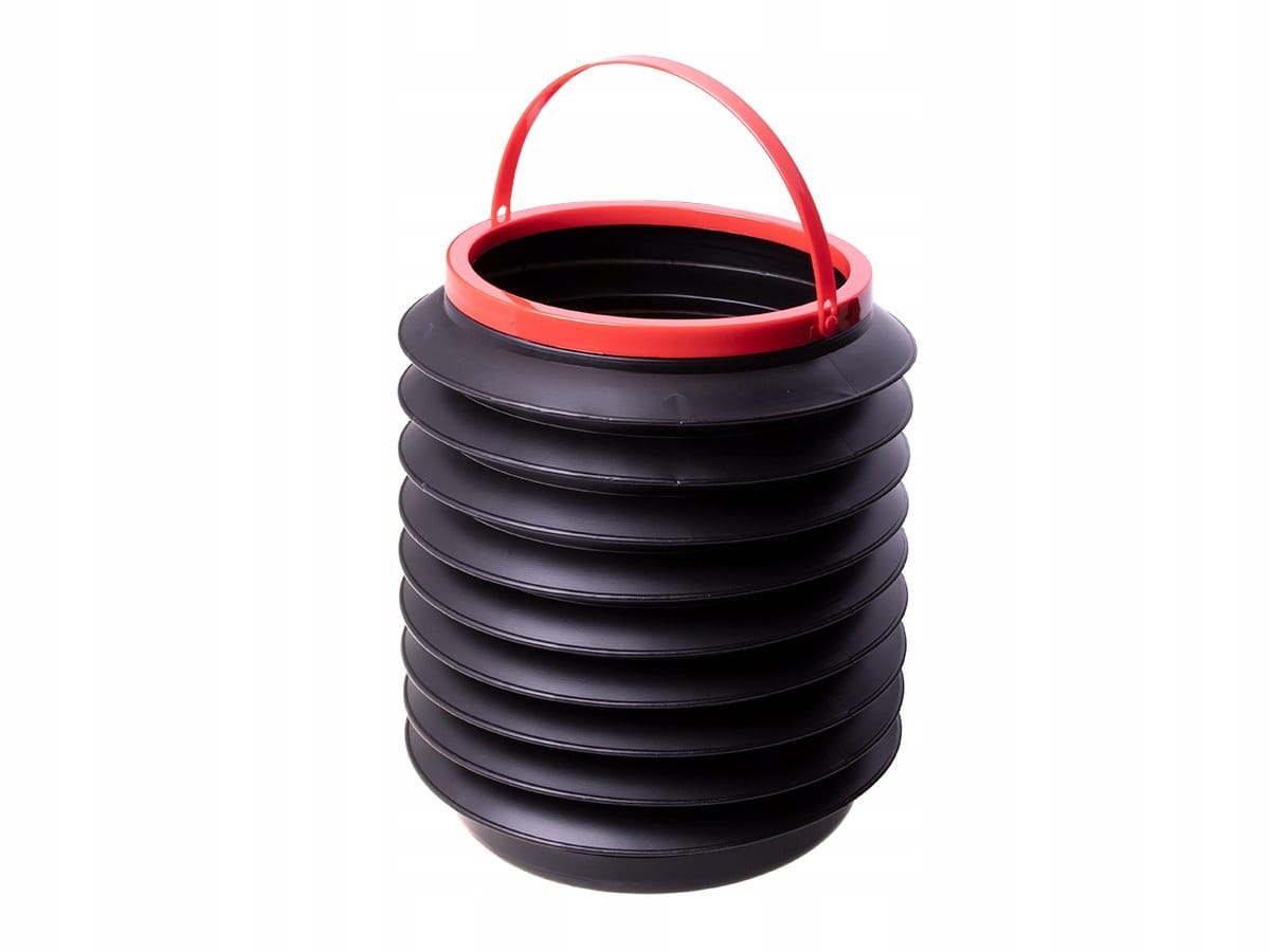 Cos de Gunoi Pliabil pentru Autoturisme, Plastic, 4L, 24 x 18 cm, Negru