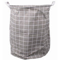 Cos pentru Rufe cu Manere, Impermeabil, Poliester, 40 x 50 cm, 80 Litri, Gri