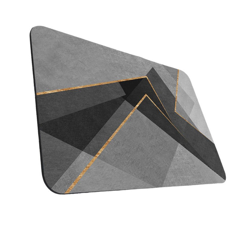 Covoras pentru baie ultra absorbant, anti-alunecare, material Diaton, Model Abstract, 50 x 80 cm