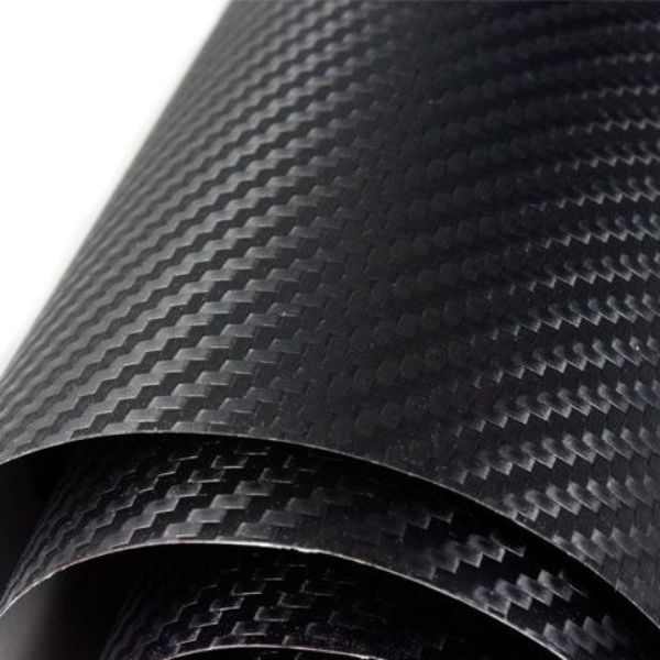 Folie Colantare pentru Auto sau Moto, Model Fibra Cardon 3D, Impermeabila, Rezistenta UV, Latime 1.27 m, Lungime 3 m, Negru