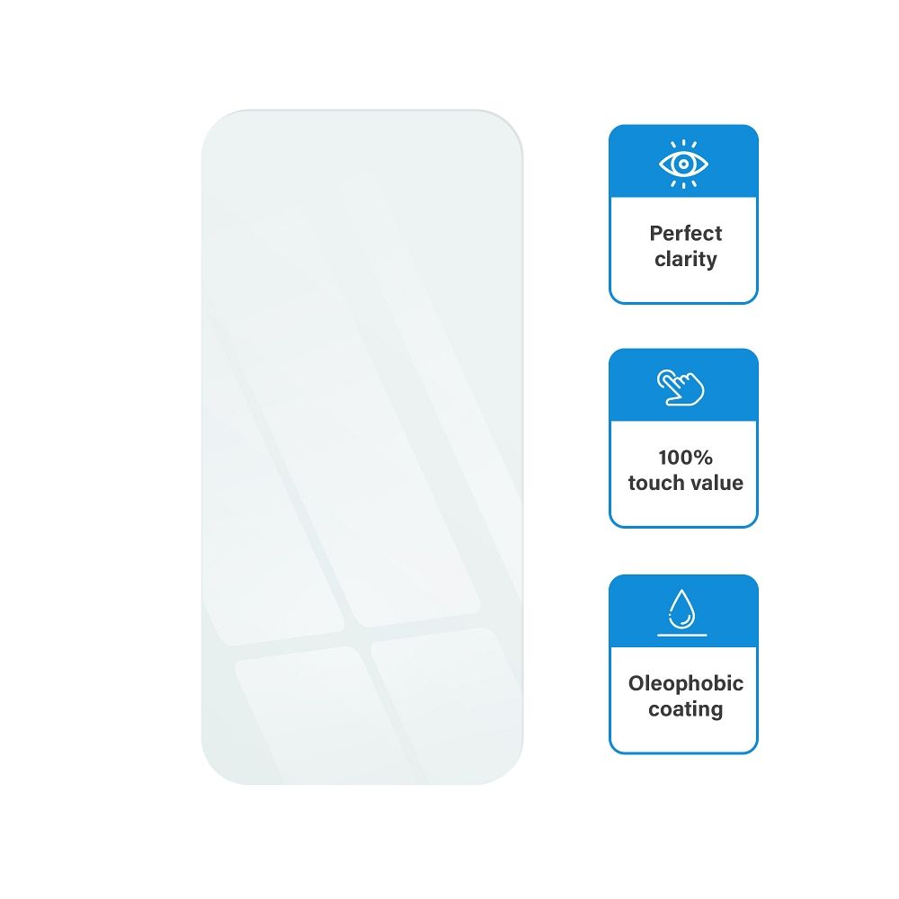 Folie de Protectie cu Margini Rontunjite pentru Iphone 14 Pro, Grosime 0.3 mm din sticla 9H