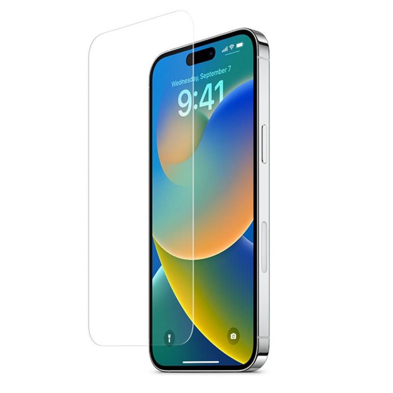 Folie de Protectie cu Margini Rontunjite pentru Iphone 14 Pro, Grosime 0.3 mm din sticla 9H