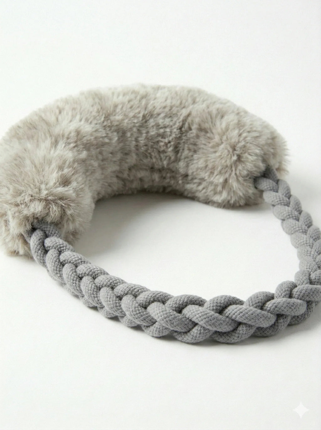 Wool Loop Tug Toy - Grey-0