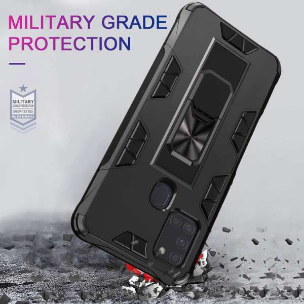 Husa Antisoc Magnetica Premium Forcell Defender cu Suport Telefon pentru Iphone 12 Mini, Neagra