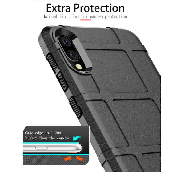 Husa Antisoc, Premium Hybrid Armor pentru Samsung A20E, Neagra