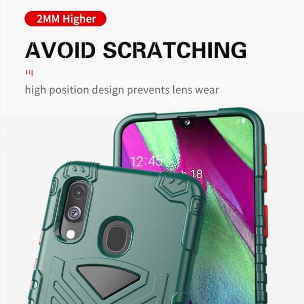 Husa de Protectie Mercaton pentru Samsung A10, HardCase, cu Suport pentru Telefon, Negru