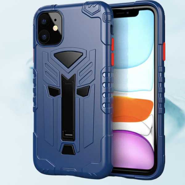 Husa de Protectie Mercaton pentru Samsung A20E, HardCase, cu Suport pentru Telefon, Albastru