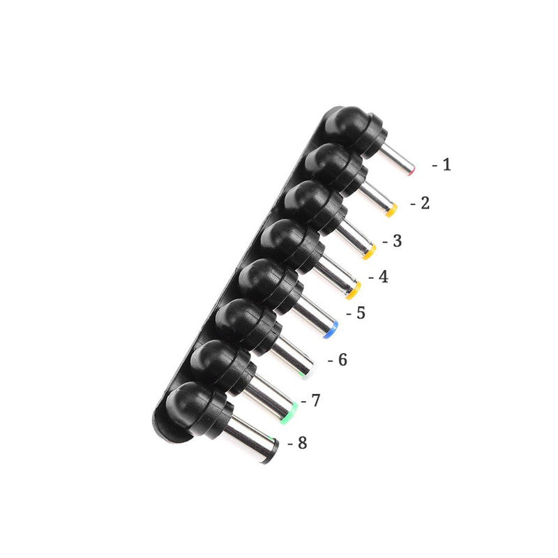 Incarcator Universal pentru Laptop cu 8 Capete de Mufare, 12-24V, 96W, Negru