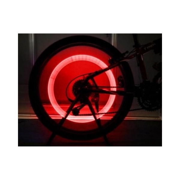 Lumina ambientala LED cu 3 moduri de iluminare pentru Bicicleta, Rosu