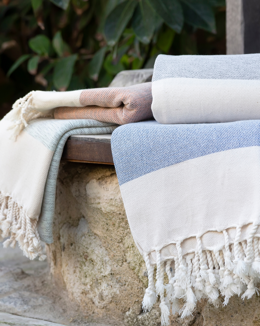 MANOLIA Beach Towel, Turkish Bath Hammam Towel, Spa & Sauna Towel - Grey-4