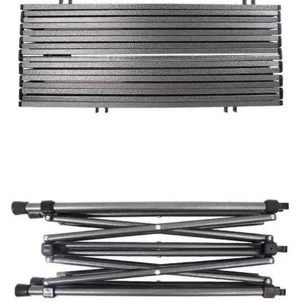 Masa Pliabil Mercaton, pentru Gradina sau Caming, Plastic HDPE, Impermeabila, 53x51x50, Maro