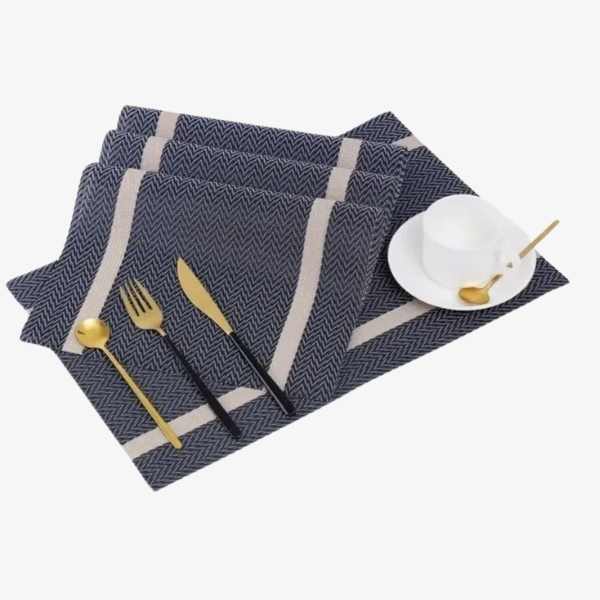 Napron de Masa Mercaton din PVC, Rezistent la Apa, Dreptunghiular, 30×45 cm, Bleumarin