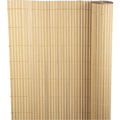 Paravan Decorativ Mercaton din PVC, Imitatie Bambus Natural, pentru Delimitare Spatii Exterioare, Rezistent UV, 1300 g/m2, 3 x 1 m, Maro