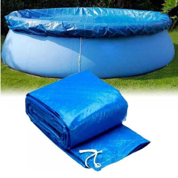 Prelata Universala, Mercaton pentru Acoperire Piscine Rotunde cu Diametru 305 cm, Material PVC, Impermeabila, Blue