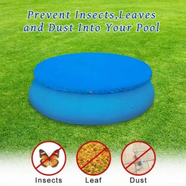 Prelata Universala, Mercaton pentru Acoperire Piscine Rotunde cu Diametru 305 cm, Material PVC, Impermeabila, Blue