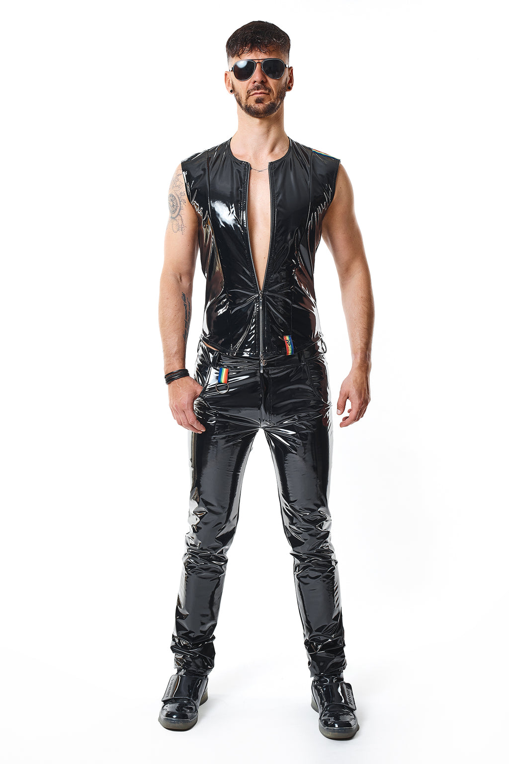 PVC Herren Weste RMTaddeoRBW schwarz - 2XL-2