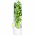 Recipient Mercaton pentru Depozitarea si Mentionerea Proaspata a Ierburilor Aromate in Frigider, BPA Free, 25 x 6.5 cm, Alb
