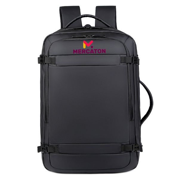Rucsac extensibil Mercaton, compatibil cu laptop-uri pana la 17.3″, 29L – 39L, Port USB, Waterproof, Travel Size, Anti-Furt, Negru