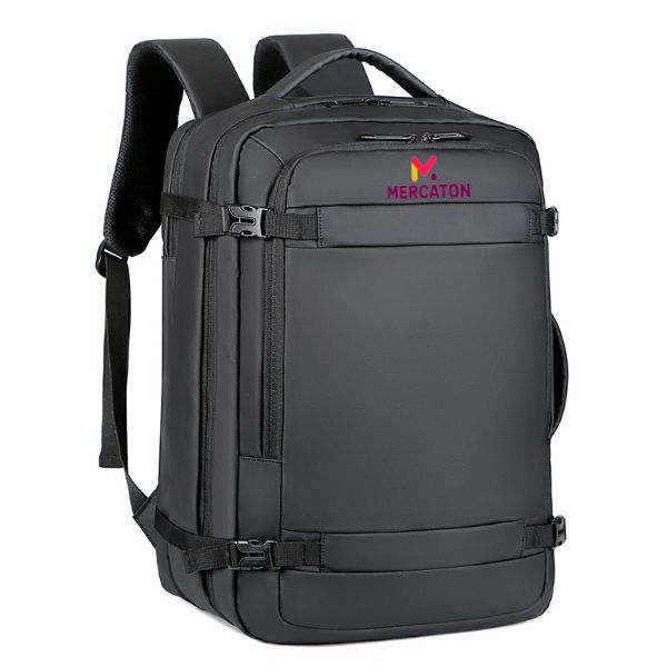 Rucsac extensibil Mercaton, compatibil cu laptop-uri pana la 17.3″, 29L – 39L, Port USB, Waterproof, Travel Size, Anti-Furt, Negru