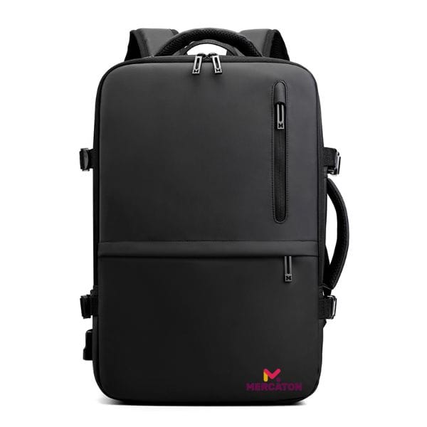 Rucsac extensibil Mercaton, compatibil cu laptop-uri pana la 17.3″, Port USB, Waterproof, Travel Size, Negru