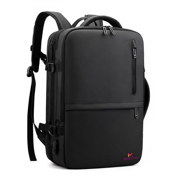 Rucsac extensibil Mercaton, compatibil cu laptop-uri pana la 17.3″, Port USB, Waterproof, Travel Size, Negru