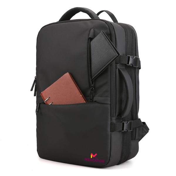 Rucsac extensibil Mercaton, compatibil cu laptop-uri pana la 17.3″, Port USB, Waterproof, Travel Size, Negru