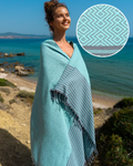 SAHARA Hammam Beach Towel, Spa Sauna Towel - Mint-0