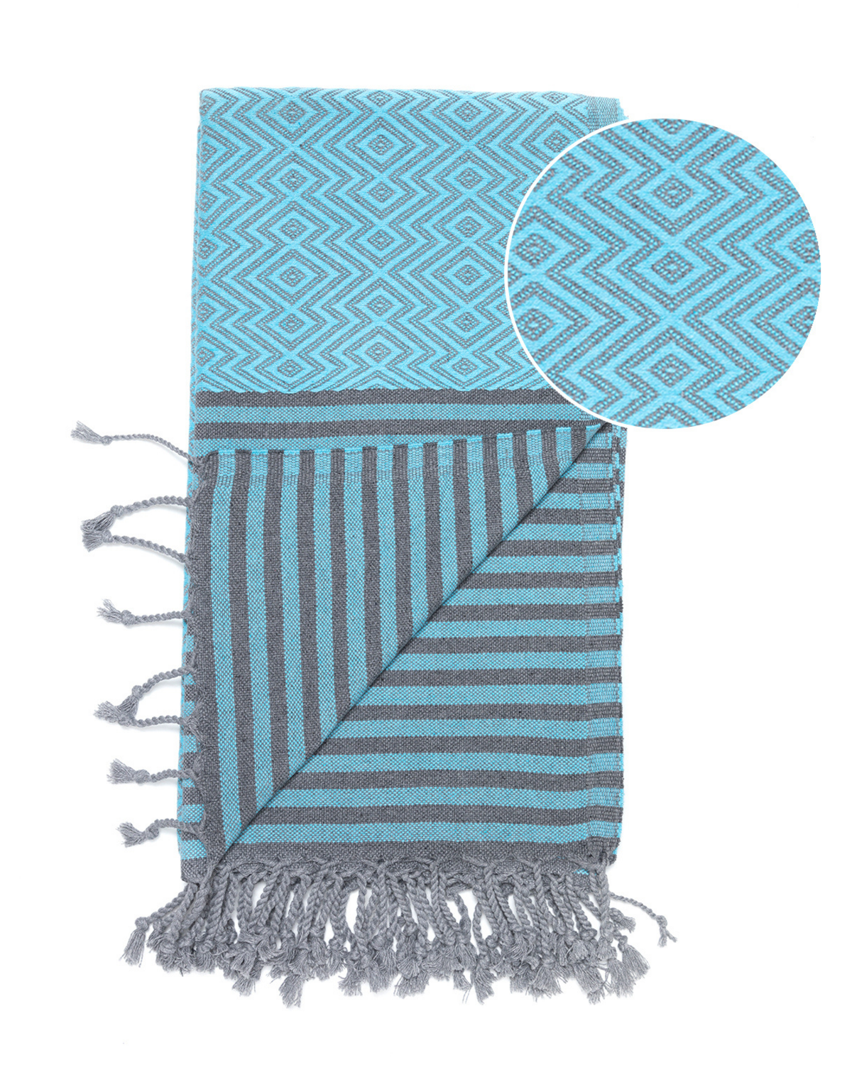 SAHARA Hammam Beach Towel, Spa Sauna Towel - Mint-2