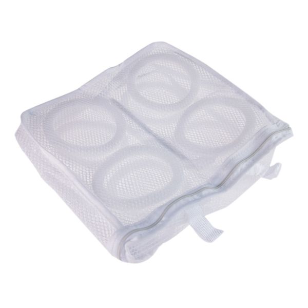 Saculet pentru spalarea si uscarea pantofilor ce necesita o protectie ridicata, Alb, 28 x 27 cm