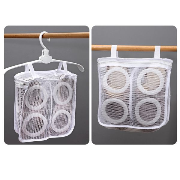Saculet pentru spalarea si uscarea pantofilor ce necesita o protectie ridicata, Alb, 28 x 27 cm