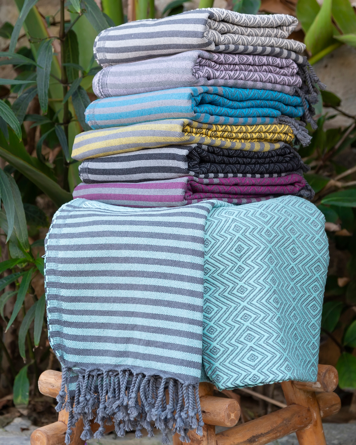 SAHARA Hammam Beach Towel, Spa Sauna Towel - Mint-4