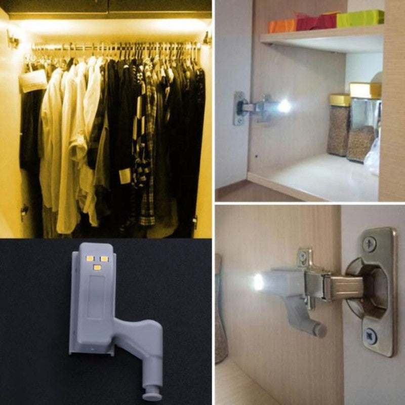 Set 35 buc Balamale pentru mobilier cu iluminare LED, Gri, 7.5 x 4 x 2 cm
