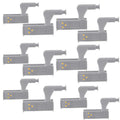 Set 35 buc Balamale pentru mobilier cu iluminare LED, Gri, 7.5 x 4 x 2 cm